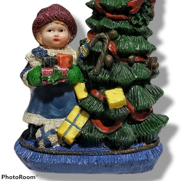 Collectable Christmas decor little girl Christmas tree Christmas gifts vintage - Picture 8 of 12